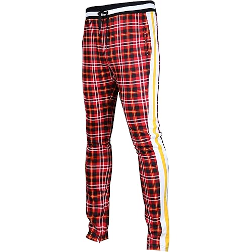 SCREENSHOT Mens Urbanwear Premium Slim Fit Urban Track Suit - Athletic Street Jogger Bottom with Side Taping Sportswear