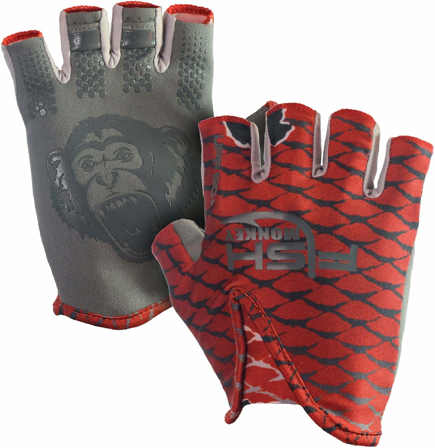 Fish Monkey Gloves Stubby Guide Gloves, Small, Redfish