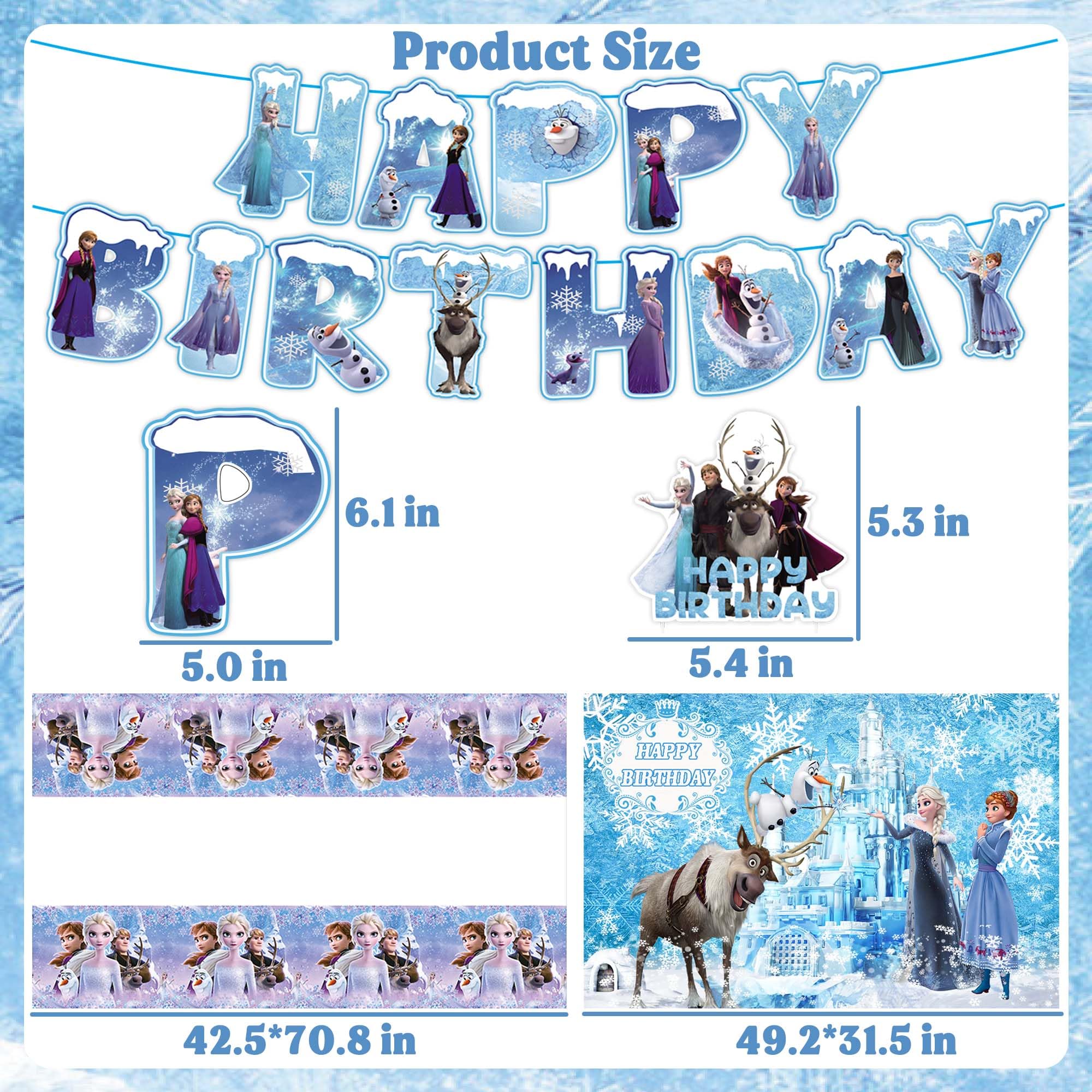 Amazon.com: Frozen Birthday Party Supplies, Frozen Party Decorations Include Birthday Banner, Frozen Balloons, Backdrop, Tablecloth, Hanging Swirls for Kids Girls : Toys & Games amazon-com-frozen-birthday-party-supplies-frozen-party-decorations-include-birthday-banner-frozen-balloons-backdrop-tablecloth-hanging-swirls-for-kids-girls-toys-games