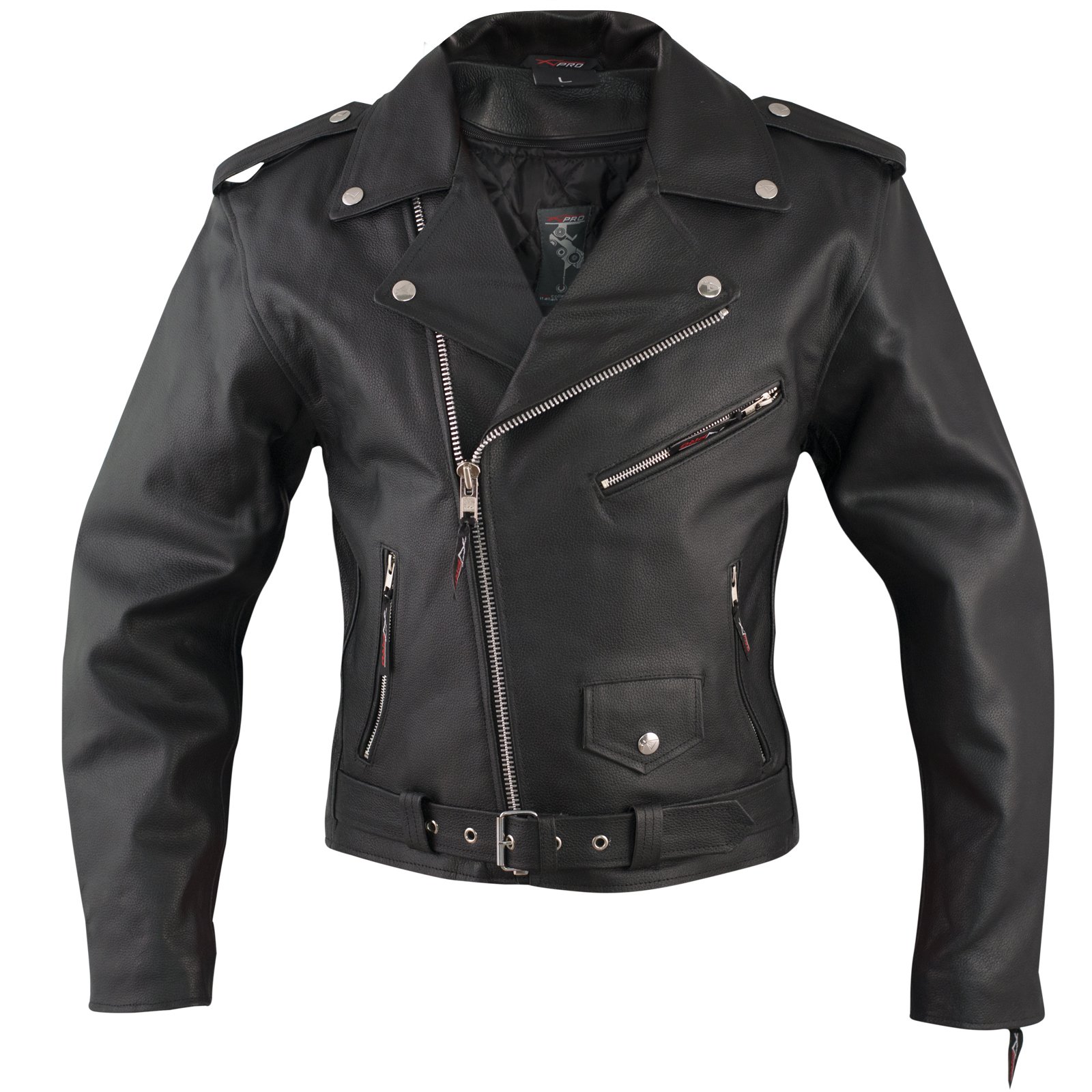 A-Pro Custom Moto En Cuir Veste Vintage Rétro Classique Bikers Clou