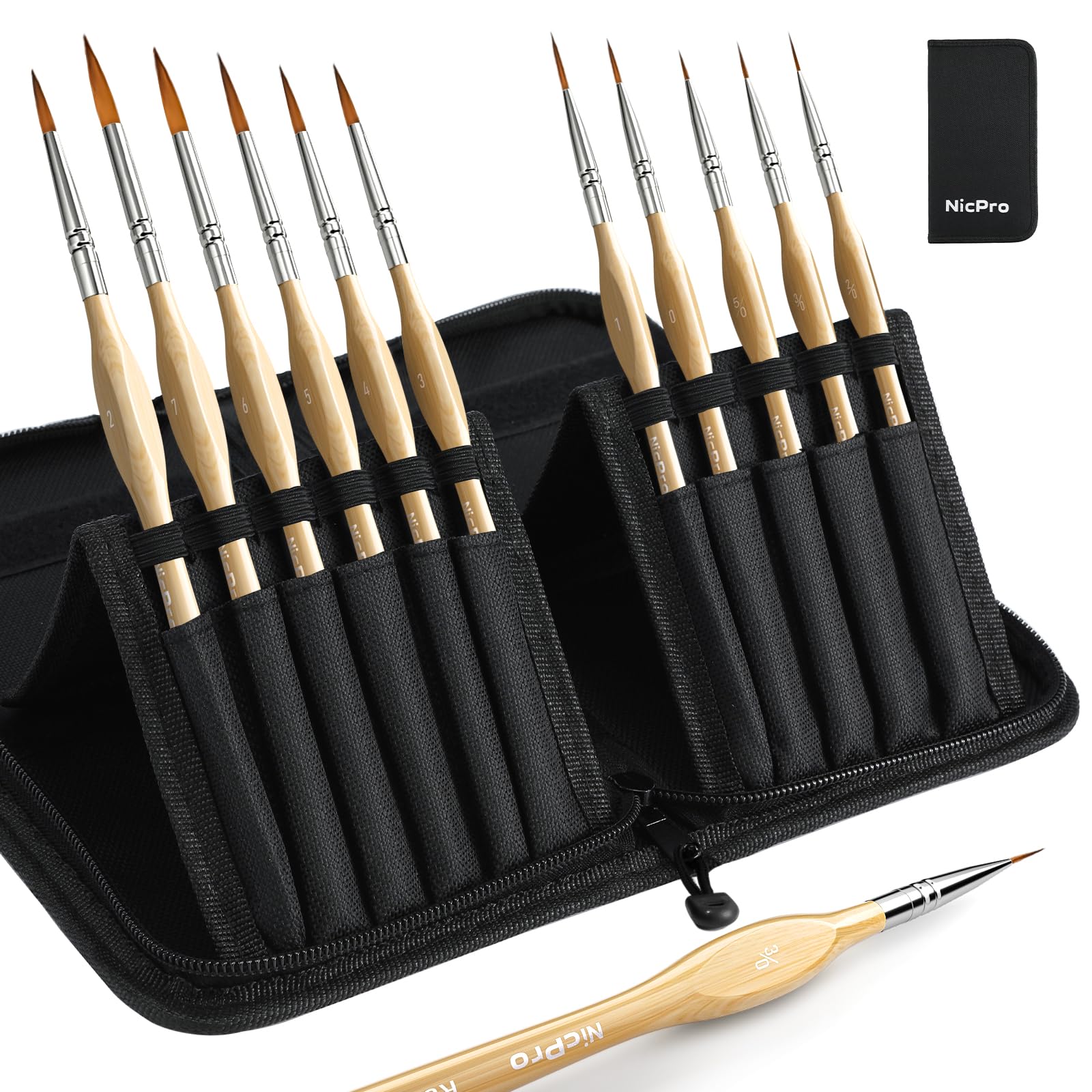 Amazon.com: Nicpro Micro Fine Detail Paint Brush Set, 11PCS Small
