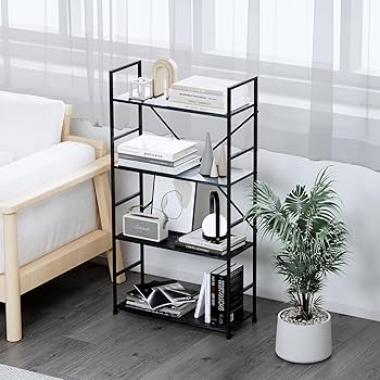 多用途＆スペース効率的！オーク製4段オープンシェルフ 多用途＆スペース