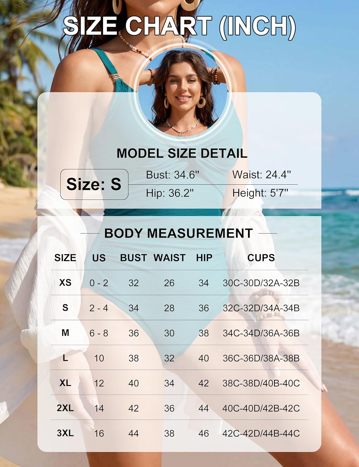 Blooming Jelly Women's One Piece Swimsuit Tummy Control Bathing Suit Textured Full Coverage Slimming Swimwear