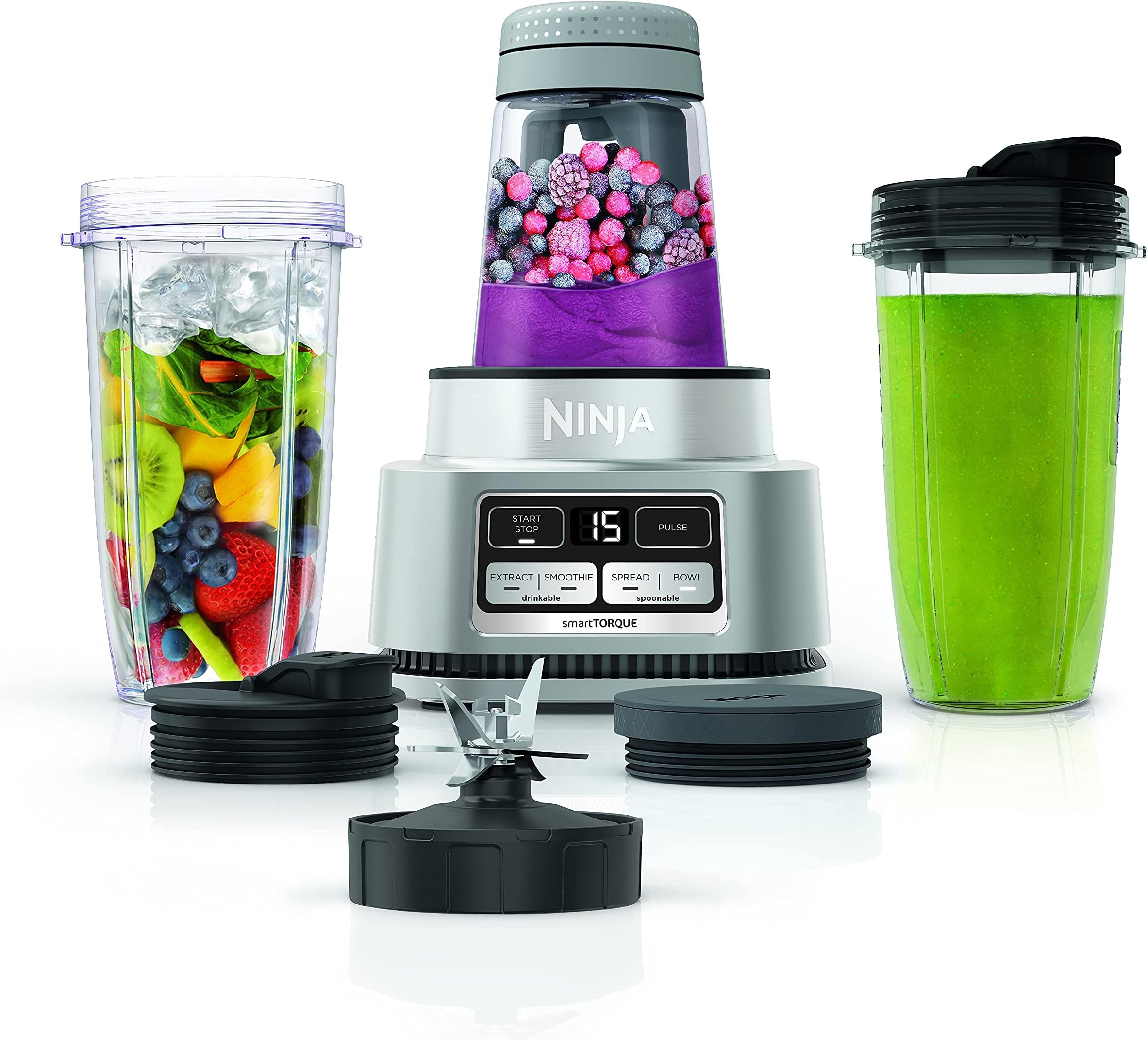 Ninja Foodi SS100 Smoothie Bowl Maker & Nutrient Extractor 1100W Blender SS101 (Renewed) (Ninja Foodi SS101)