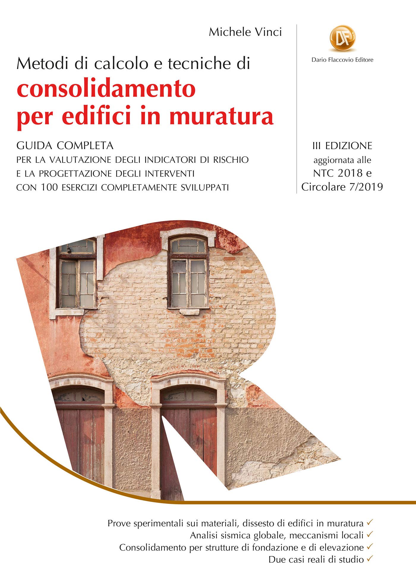 Livre édifices en maçonnerie calcul consolidation manuel technique architecture italienne