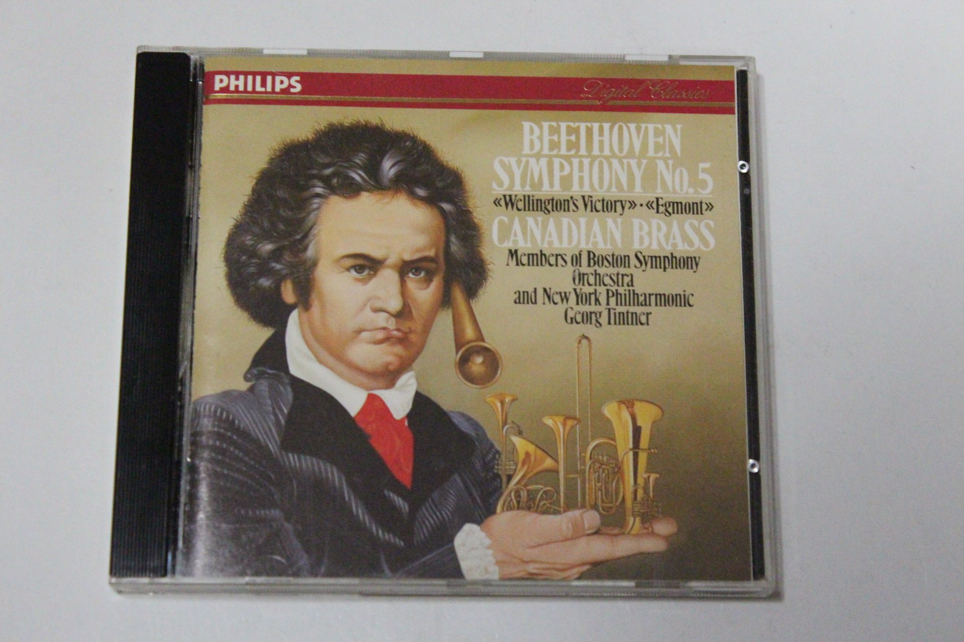 Beethoven: Symphony No 5, Egmo [Audio CD] Boston Symphony Orchestra Members; New York Philha
