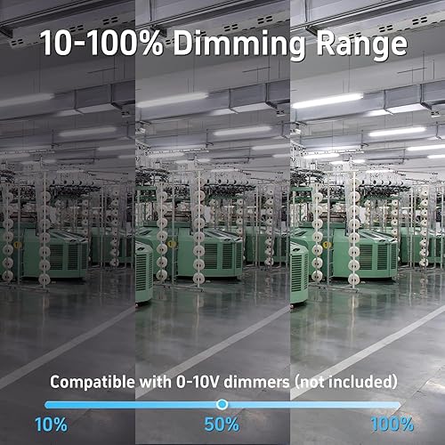 Miniatura 4 de Lámparas lineales LED de 4 pies 403020 W, iluminación de tienda de 4 pies 345000 K ajustable, tira de luces LED lineales comerciales para oficina,