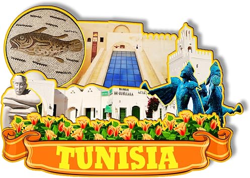 Tunisia Africa Wooden Magnet 3D Fridge Magnets Travel Collectible Souvenirs Decorations Handmade Crafts-2