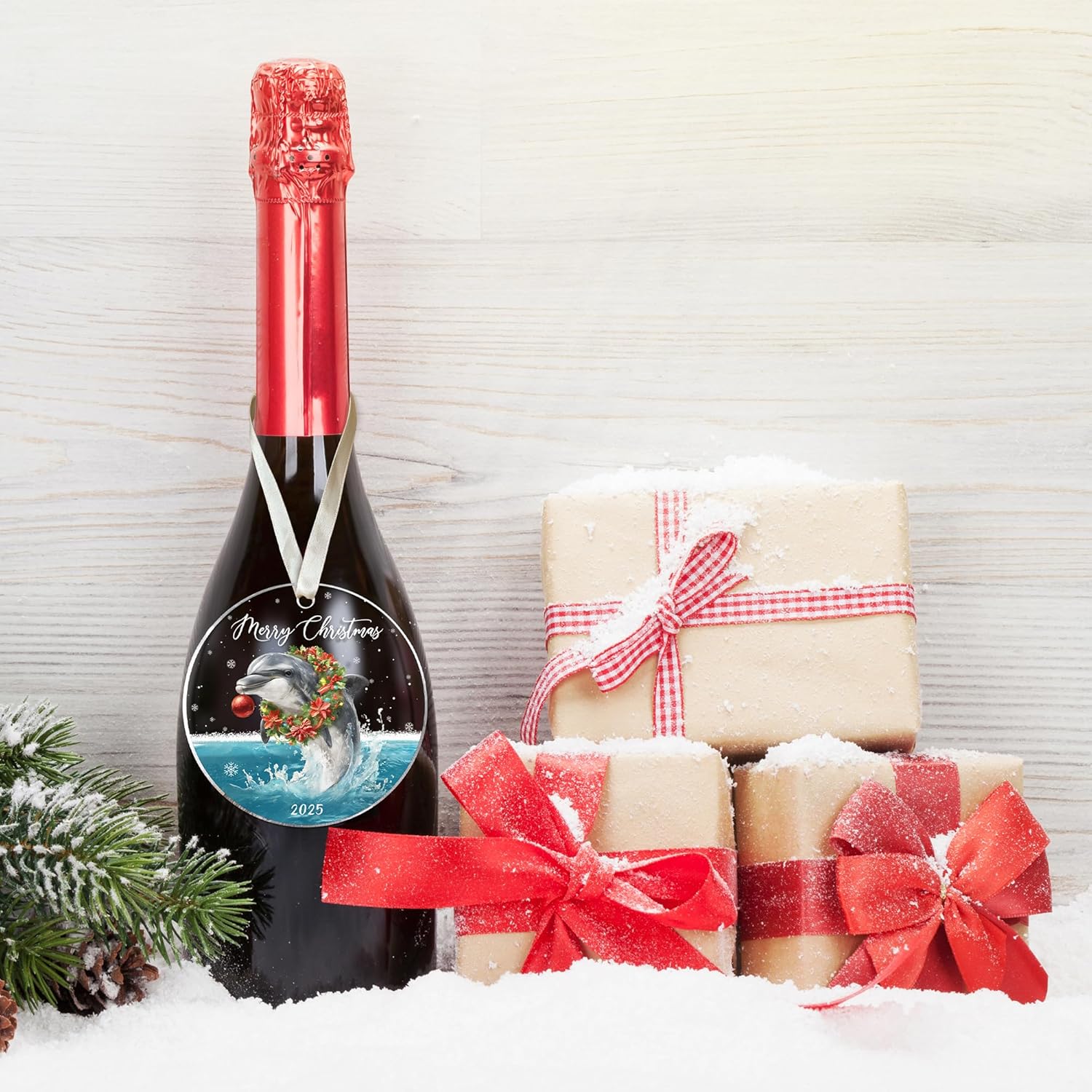 Dolphin Ornaments for Christmas Tree - Dolphin Ornament - Coastal Gifts for Women, Men - Coastal Christmas Ornaments for Tree - Acrylic Ornament 2025 - Image 6