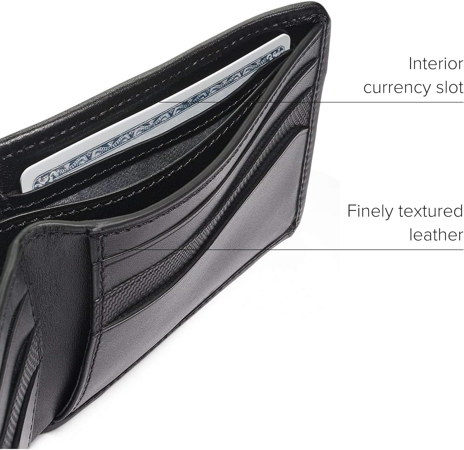 TUMI - Alpha Double Billfold - Men's Premium Wallet - Secure & Durable with Hidden Card Pocket - Black - Image 3