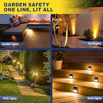 haisstronica 14/2 Low Voltage Landscape Wire 100ft - Copper Direct Burial Waterproof Cable for Landscape Lighting, Outoor Pathway Lights & Garden LED,UL Listed,UV Resistant