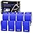 CKeep 4 Rolls Kinesiology Tape, Original Cotton Elastic Athletic Tape, 20 Precut 10 Strips Each, Blue, Ideal for Muscle Support & Injury Prevention