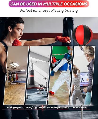 Miniatura 4 de Bolsa de fitness Reflex, bolsa de boxeo con guantes, bolsa de boxeo para adultos y adolescentes, 59 pulgadas, gran entrenamiento de MMA