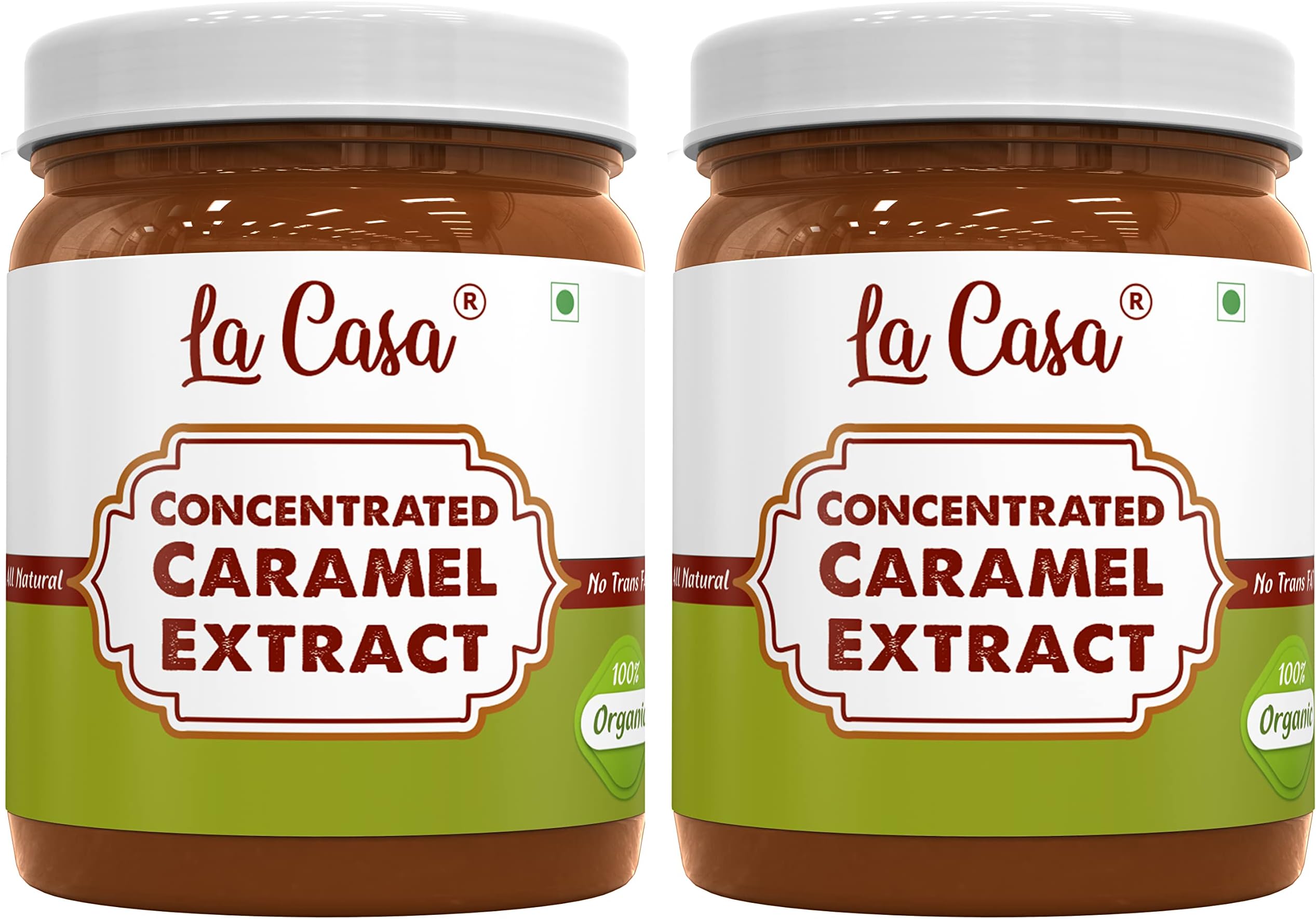 La Casa Concentrated Caramel Extract | 0.5% Dosage Required | Combo Pack of 2 | 350gx2 |