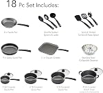 Tramontina PrimaWare 18-Piece Nonstick Cookware Set - Gray by Tramontina USA, Inc.