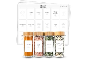Organize Your Kitchen with 146 Minimalist Spice Labels!