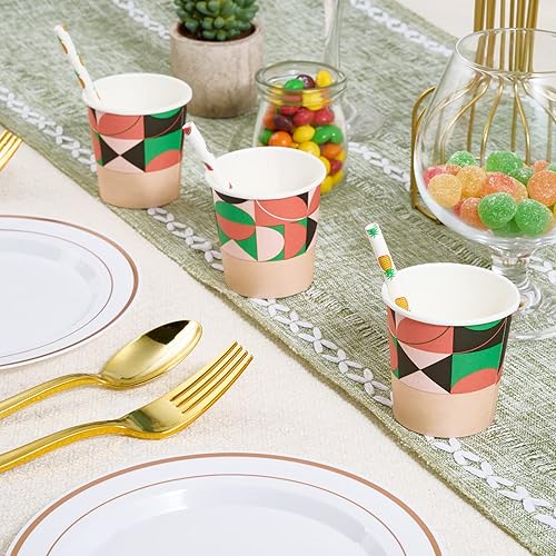 Miniatura 7 de Turbo Bee Paquete de 300 vasos de papel de 4 onzas, vasos para bebidas calientesfrías, tazas pequeñas de papel espresso para fiestas, picnic, viajes