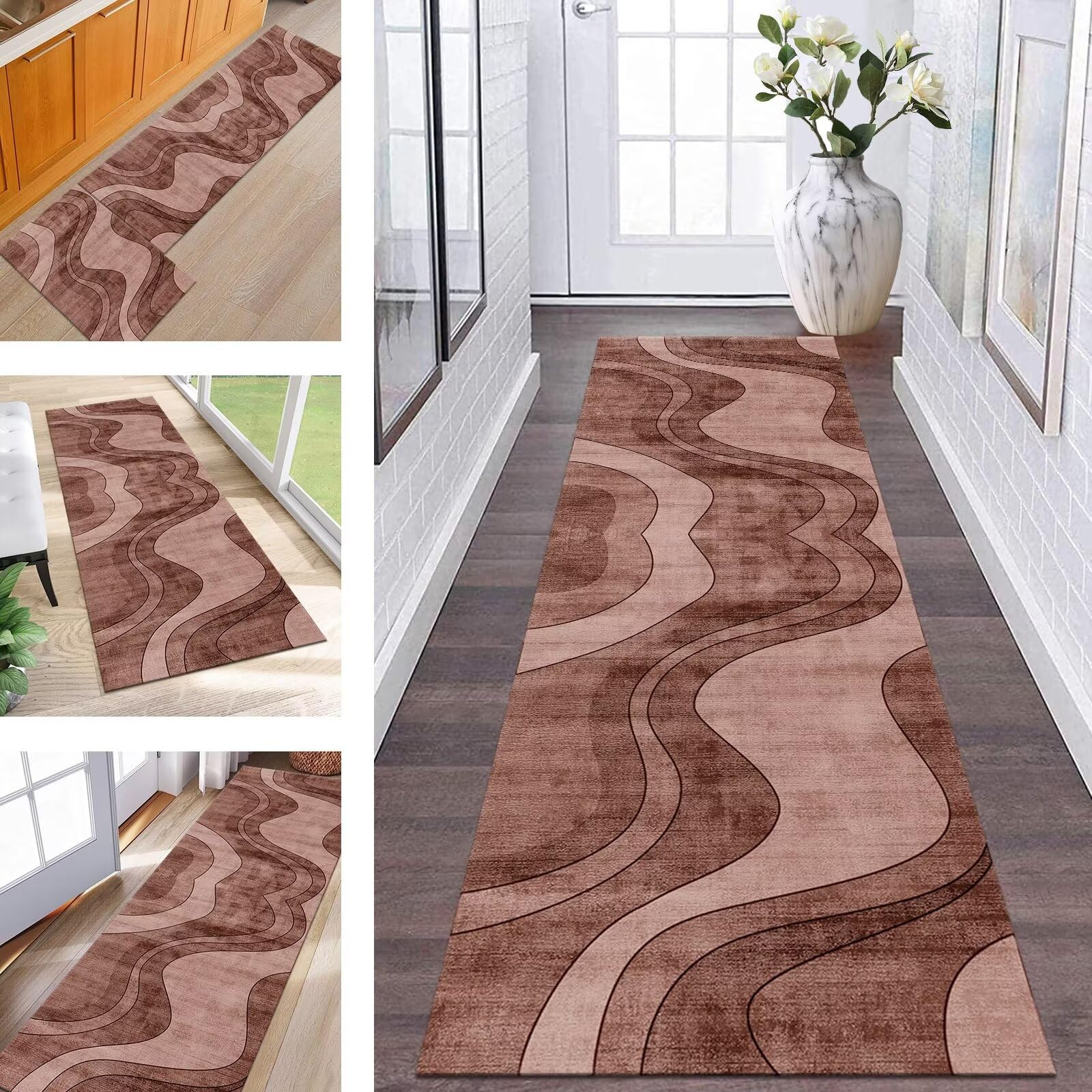 Tapis pour couloir et cuisine lavable idéal pour les entrées de maison