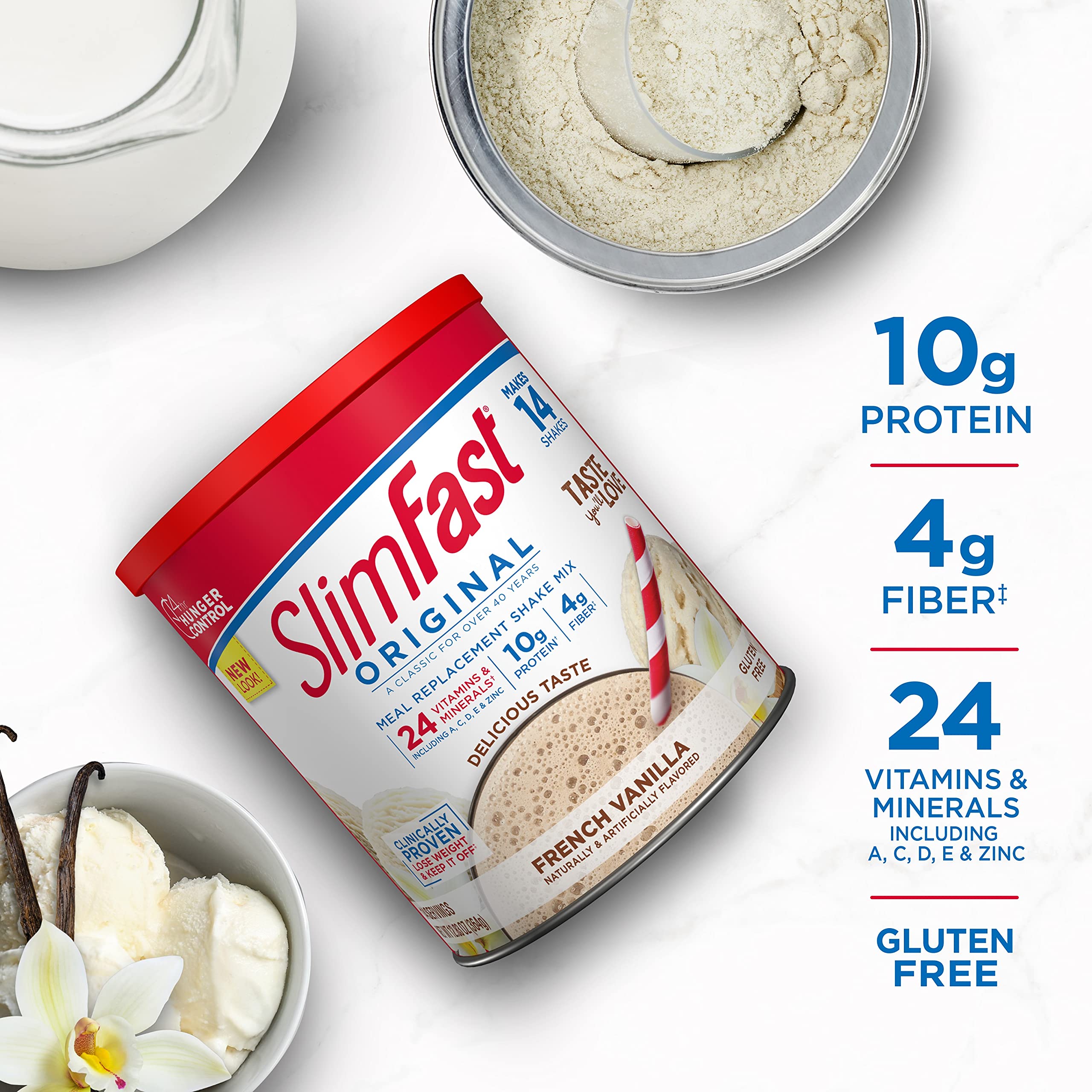 SlimFast Original Meal Replacement Shake Mix Powder Weight Loss