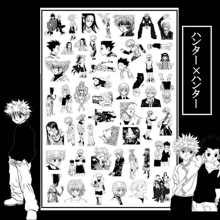 Amazon.co.jp: QQLADY ハンター×ハンター ステッカー 51枚入り