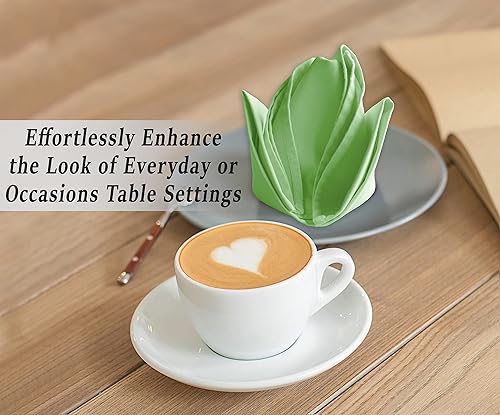 Vista 154 de Ruvanti Servilletas de algodón 12 unidades, servilletas de tela suaves y cómodas, servilletas de lino de calidad hotelera de lujo – Servilletas