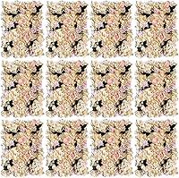 Vista 18 de Arreglo de flores artificiales para decoración de paredes; paneles decorativos con hortensias artificiales para el hogar, fiestas, bodas, Navidad