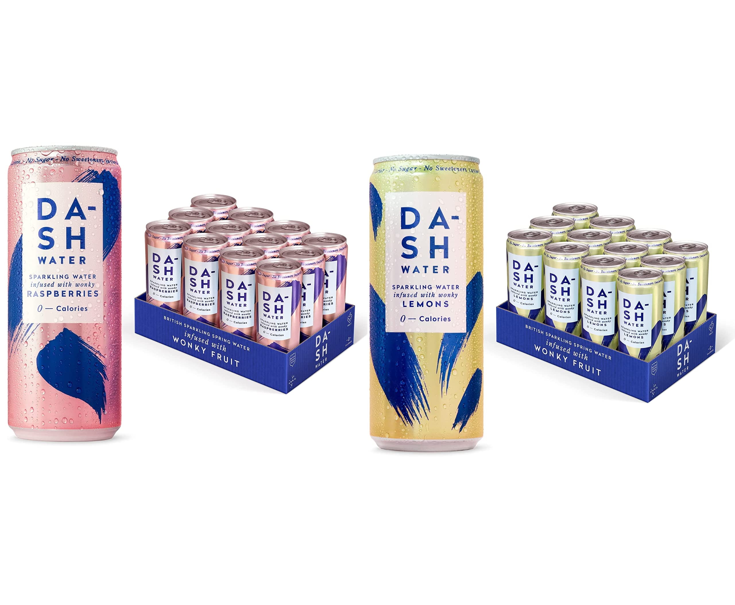Buy Dash Water Raspberry & Lemon 24 x Flavoured Sparkling Spring