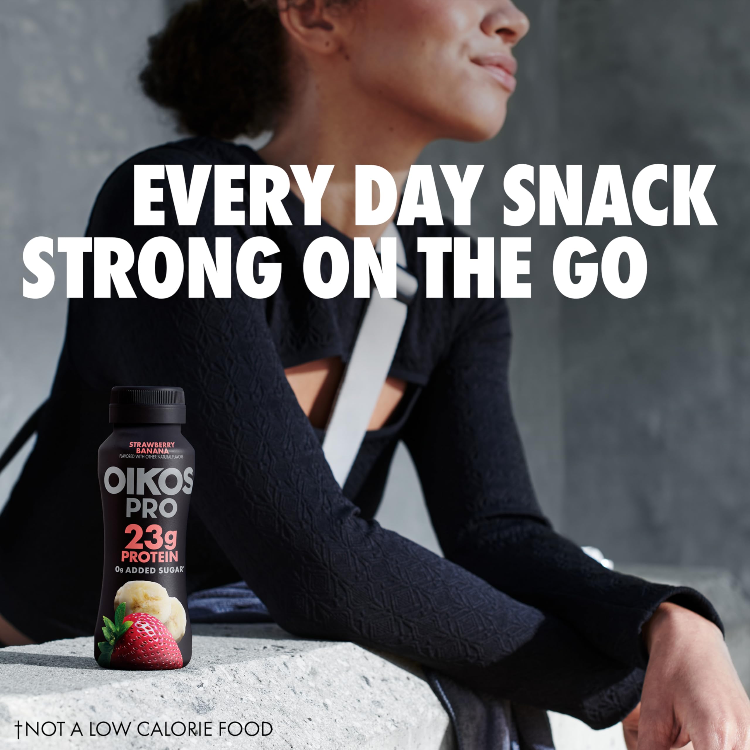 Oikos Pro Mango Pineapple Cultured Dairy Drink, 23 Grams of Protein, 0g Added Sugar, Just Delicious High Protein Snacks, 7 FL OZ Bottle