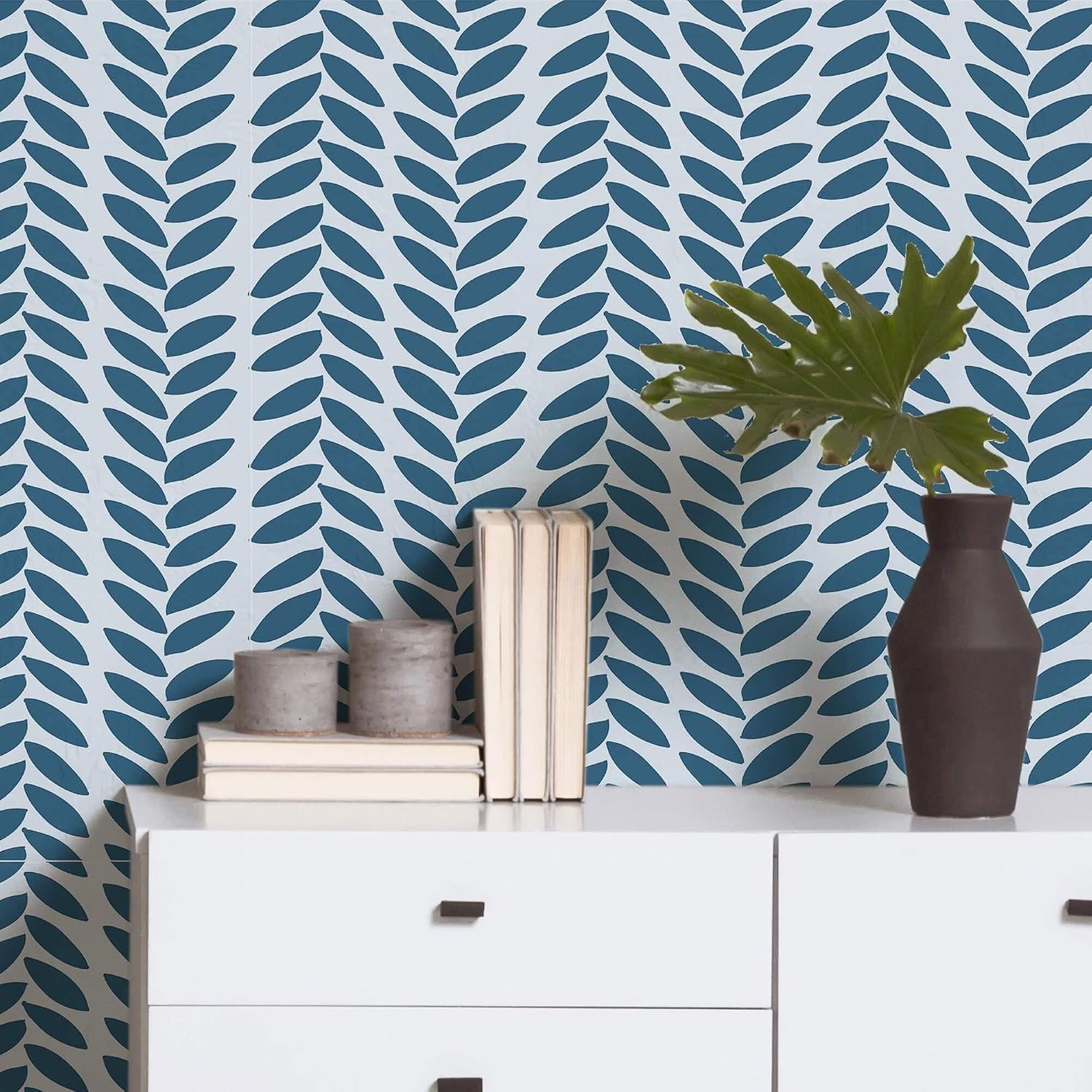 Walls By Me Blue Modern Basic Peel and Stick Removable Wallpaper 23_a
