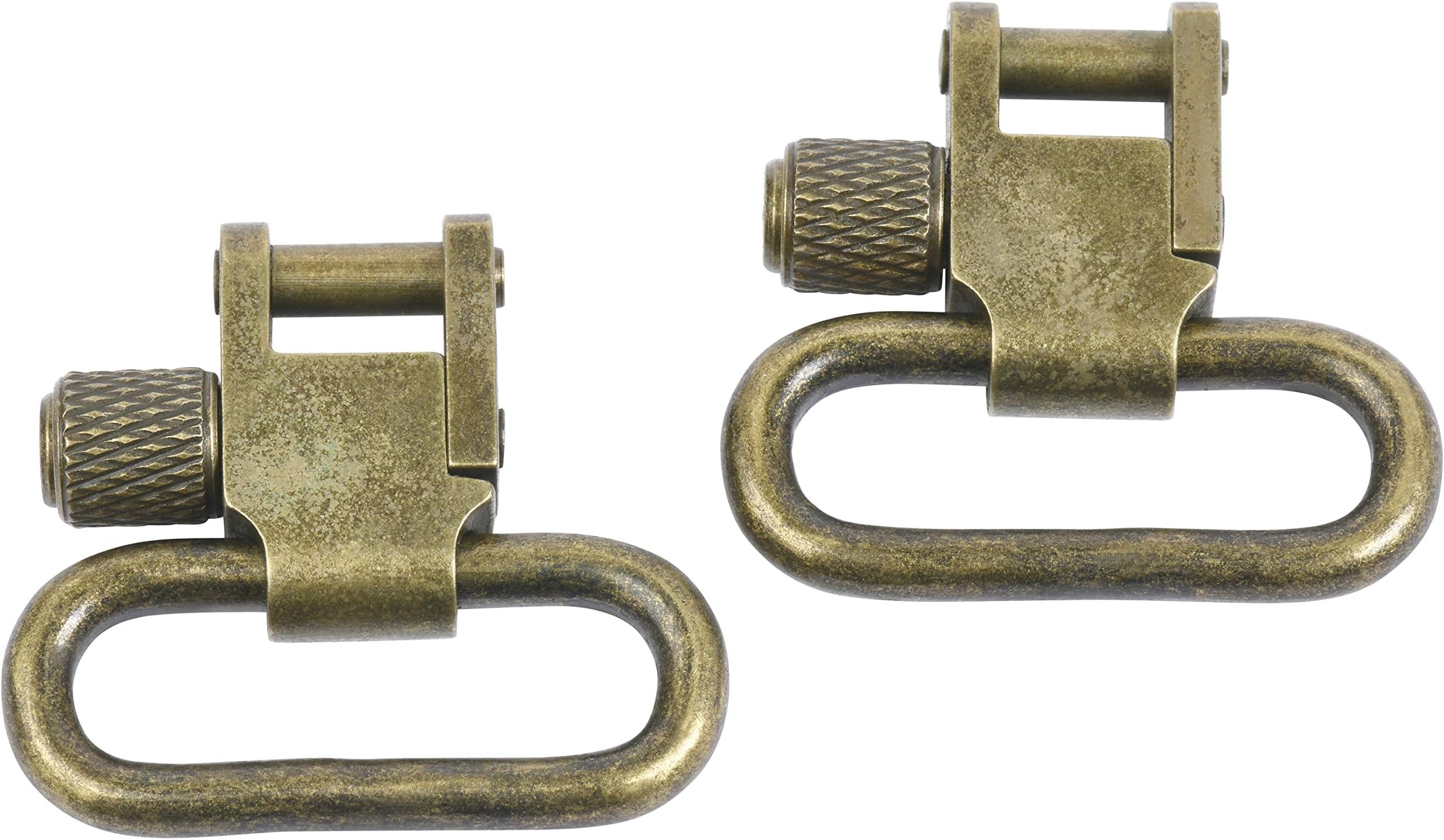 Pair of 1 Inch Tri-Lock Gun Sling Swivels All Metal (Three Color Options)