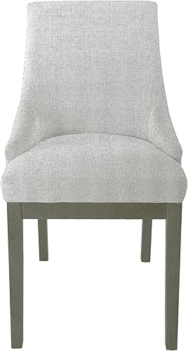 Miniatura 84 de HomePop Parsons - Silla clásica tapizada para comedor Gris ceniza,Azul Demask,Marrón Boucle (paquete individual),Marrón (Brown Damask),Marrón (Brown