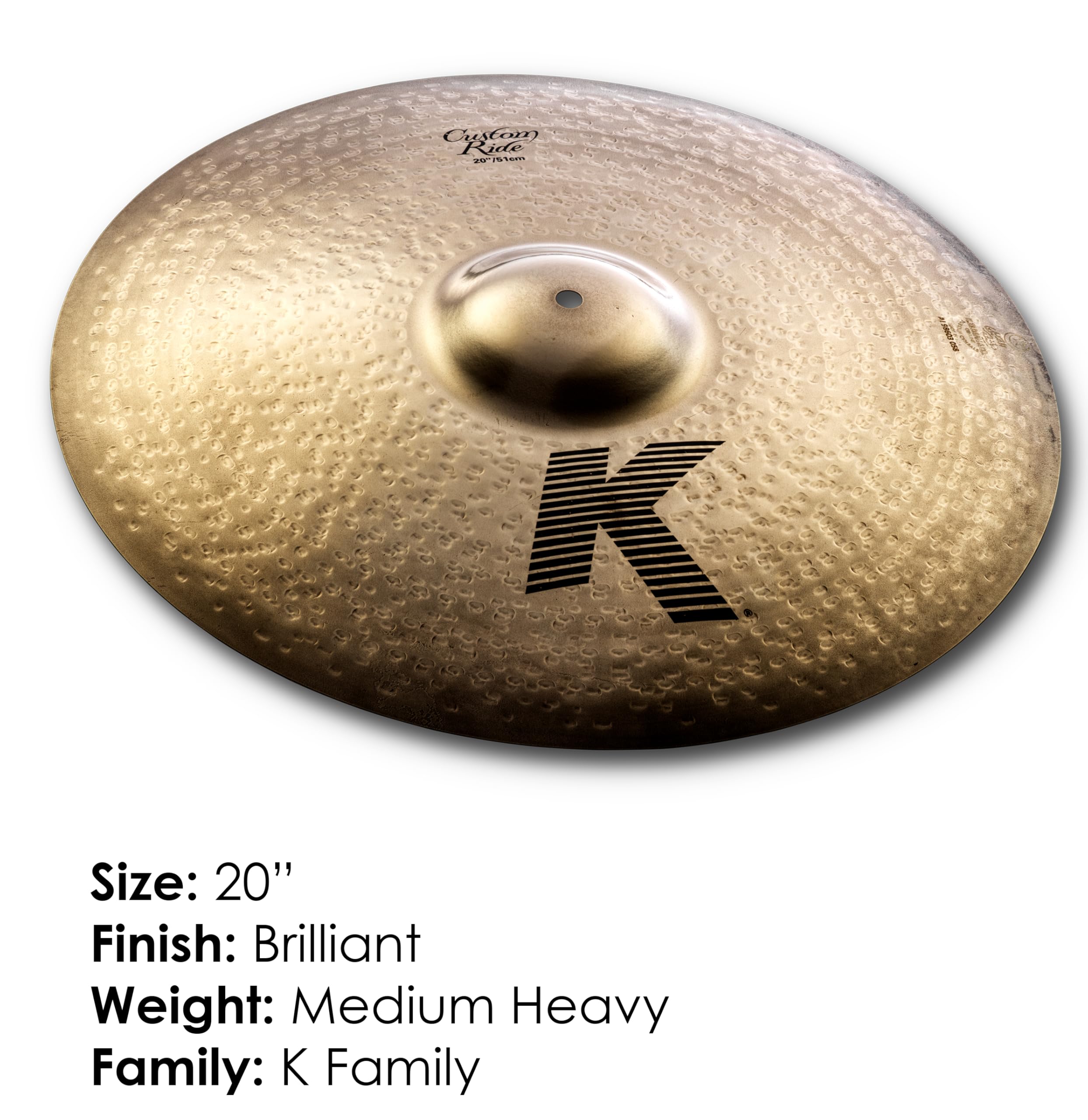 Prato Zildjian K Custom 20 K20889 - Brilliant Ride : Amazon.com.br