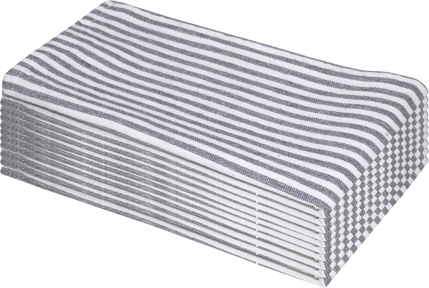 Cotton Cloth Small Stripe Napkins, Set of 6 Dinner Napkin (18" x 18"), Daily Use Fabric for Events, Gift, Home Decor,Kitchen Party, Wedding, Blue