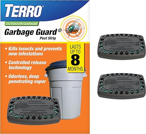 Terro T801SR - Bote de basura para insectos, mata moscas, gusanos, cucarachas, escarabajos y otros insectos, paquete de 2