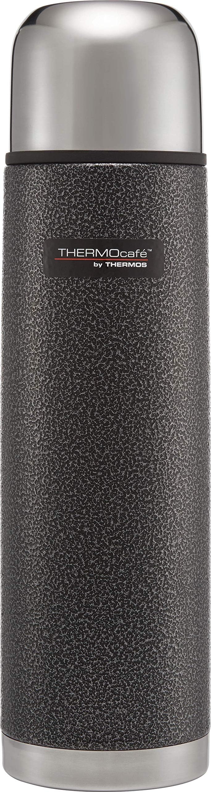 Thermos ThermoCafé Stainless Steel Flask, Hammertone Grey, 1.0 L