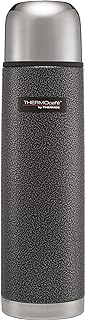 Thermos Stainless Steel Flask, Hammertone Grey, 1.0 L