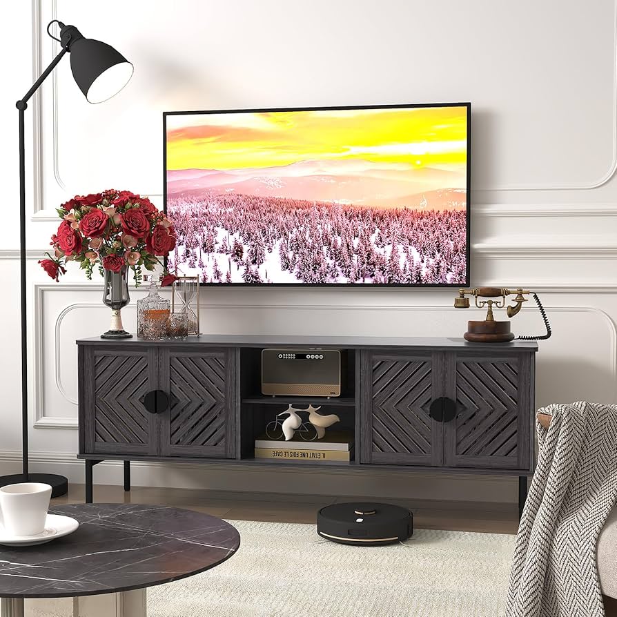 IDEE テレビボード ATINO TV CABINET TV Stand with Storage for TVs up to 50 inch, Modern Home TV
