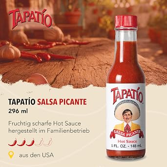 Tapatio Hot Sauce, Salsa Picante, 5 oz (Pack of 24)