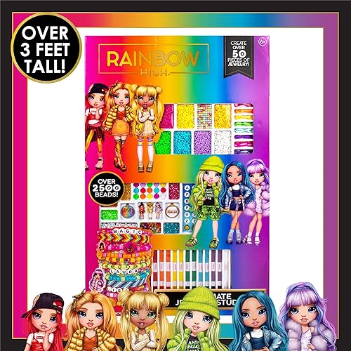 Miniatura 3 de Rainbow High Ultimate Jewelry Studio más de 2500 cuentas crea más de 50 piezas de joyas juguetes altos de arcoíris gran kit de cuentas para fiestas