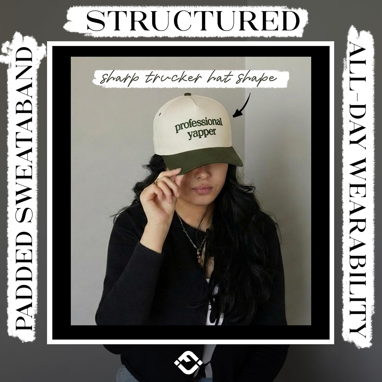 Funky Junque Vintage Canvas Snapback Hat - Adjustable 2 Tone Cap for Men Women - Put It On My, Cowboy, Girl Dad, Funny