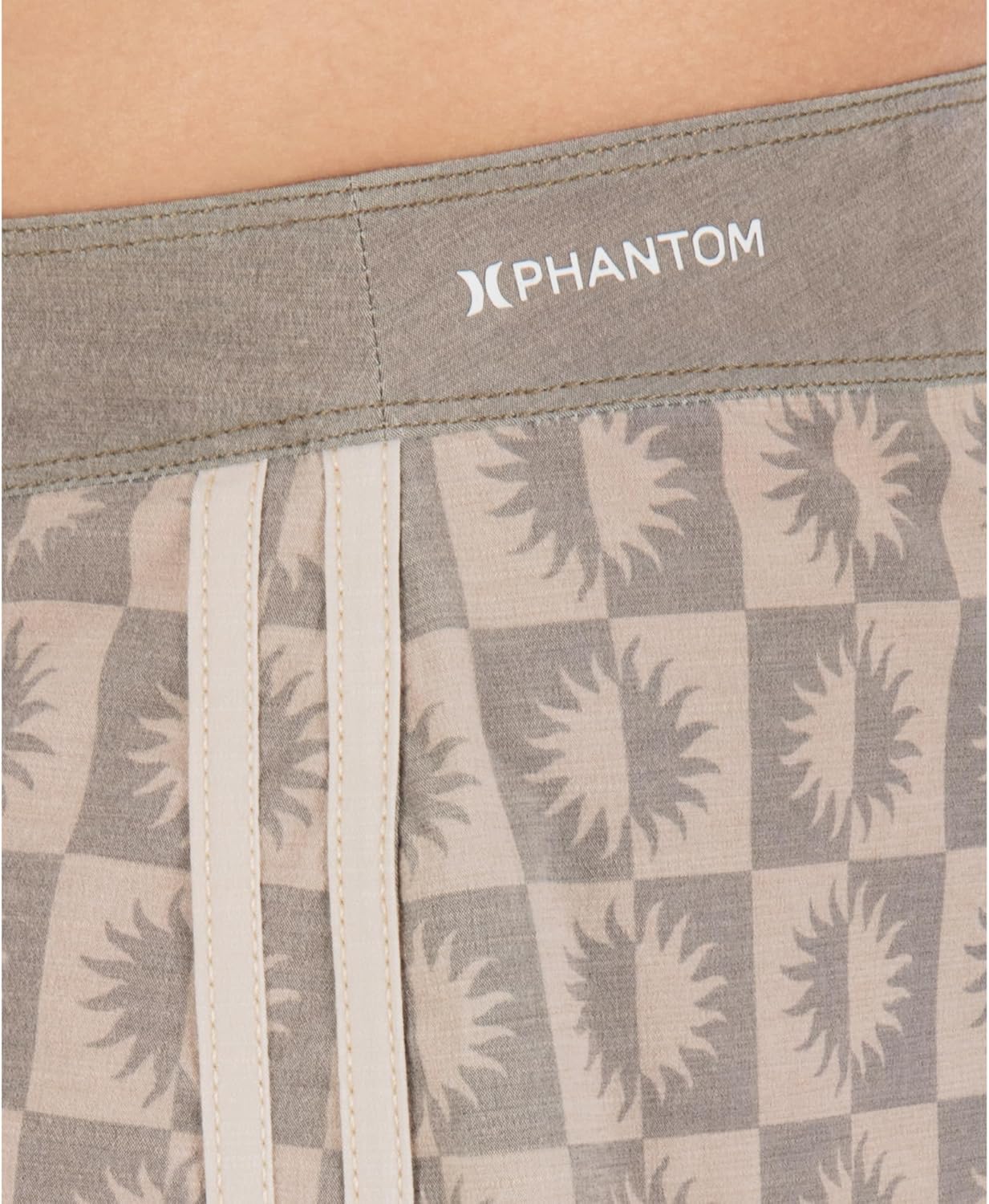 Hurley Men's Phantom Naturals 4-Way Stretch 7" Inseam Boardshort, 18" Outseam, Quick Dry Swim Trunks