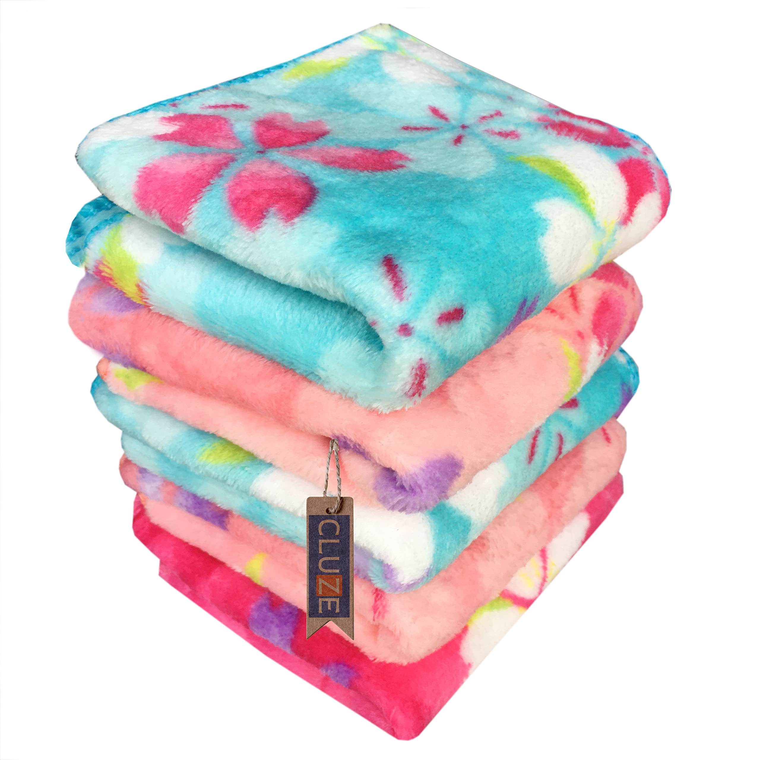 CLUZE Miccrofiber Small Size Handkerchief/rumal/face Towel | Extra Soft and Super Absorbent Hanky for Women's - Set of 12 (10" X 10") - Multicolored-image-13