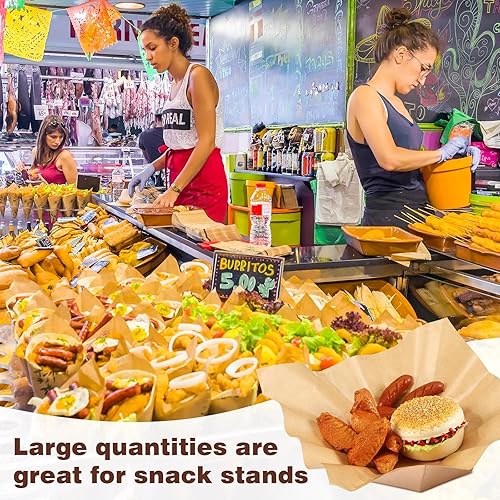 Miniatura 49 de Spakon 1000 hojas de papel encerado para alimentos de 12 x 12 pulgadas a cuadros encerados secos para envolver sándwich, revestimientos de cestas