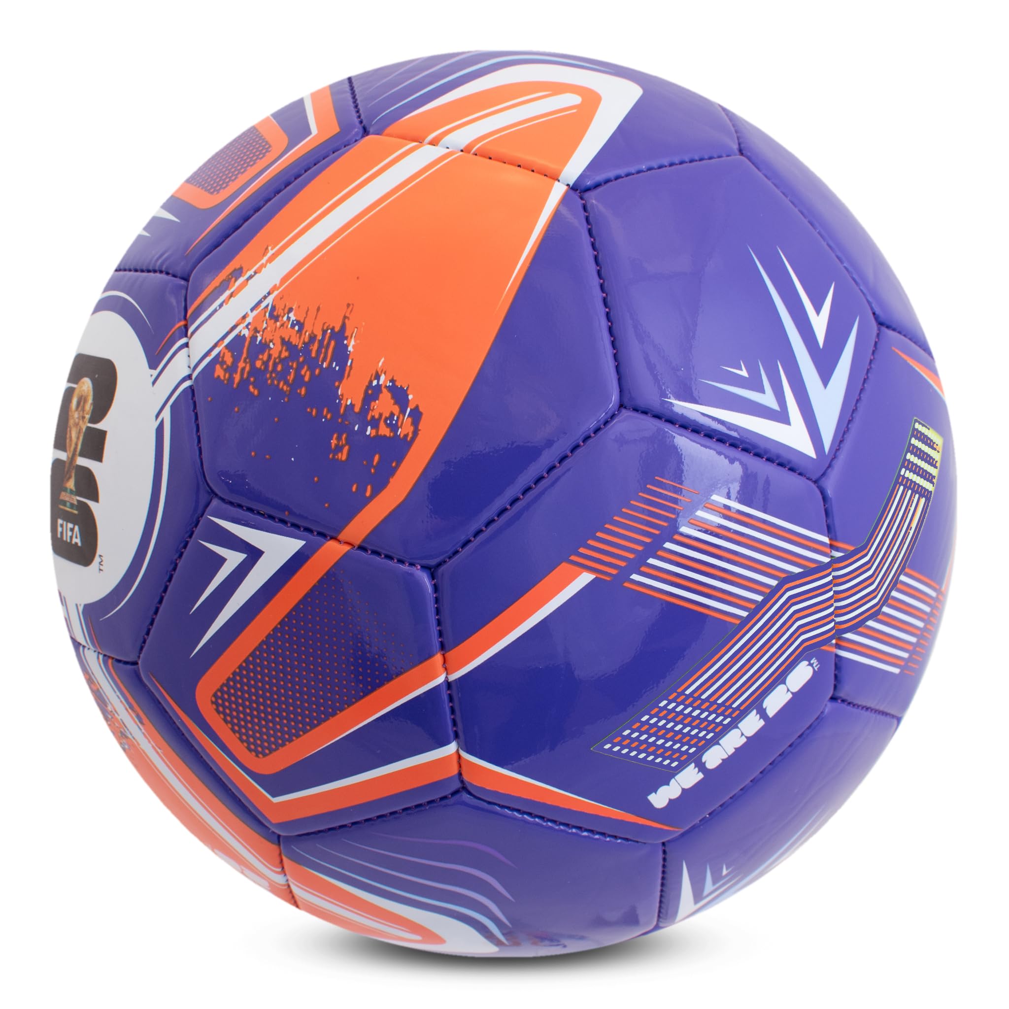 Hy-Pro Officially Licensed FWC26 Size 5 Football - Training Ball with Trophy Design & Host Nations Graphics, Football Gifts for Boys - FIFA World Cup 2026 Design