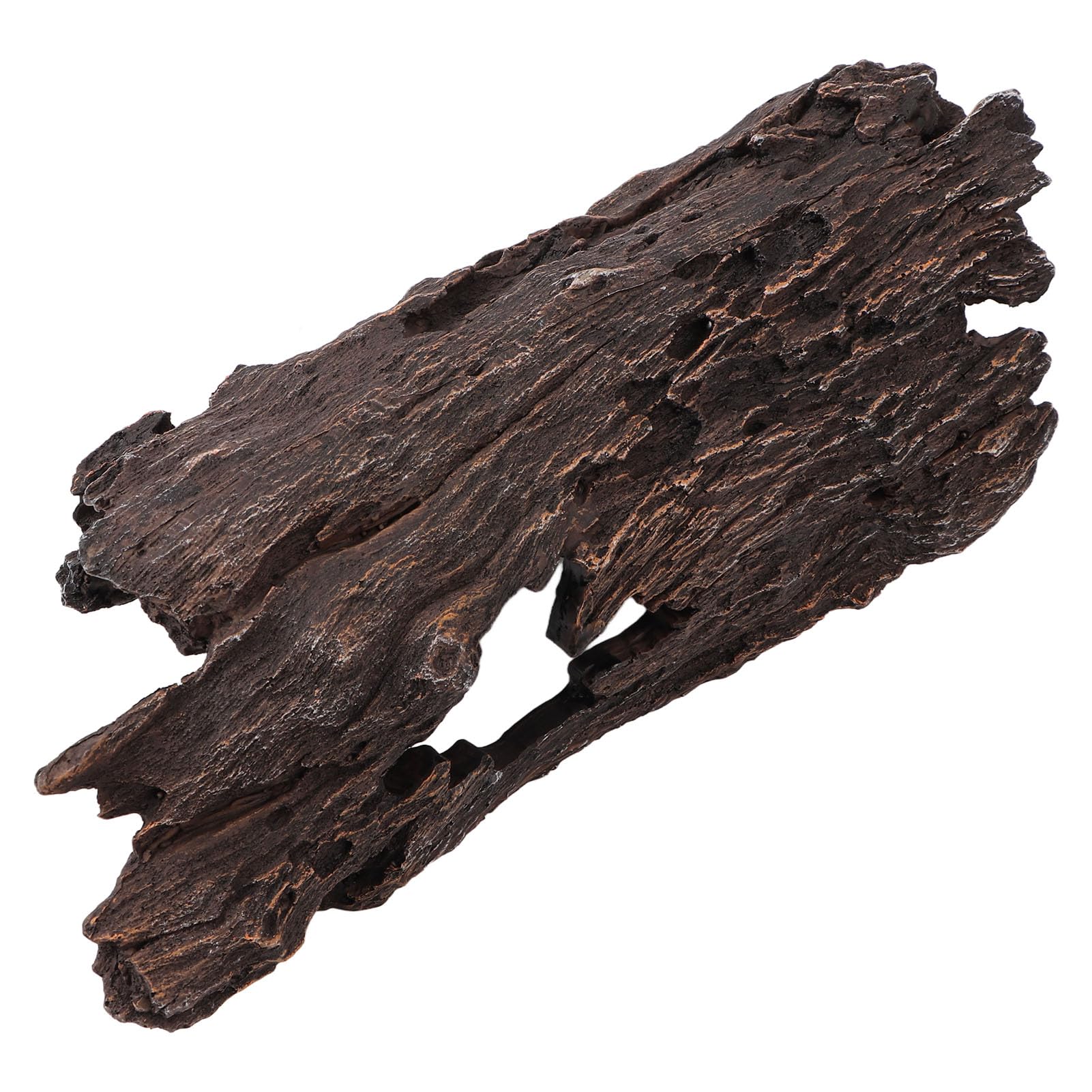 Decorazioni per acquari in legno di resina Tronco d'albero cavo per forma di corteccia di rettili