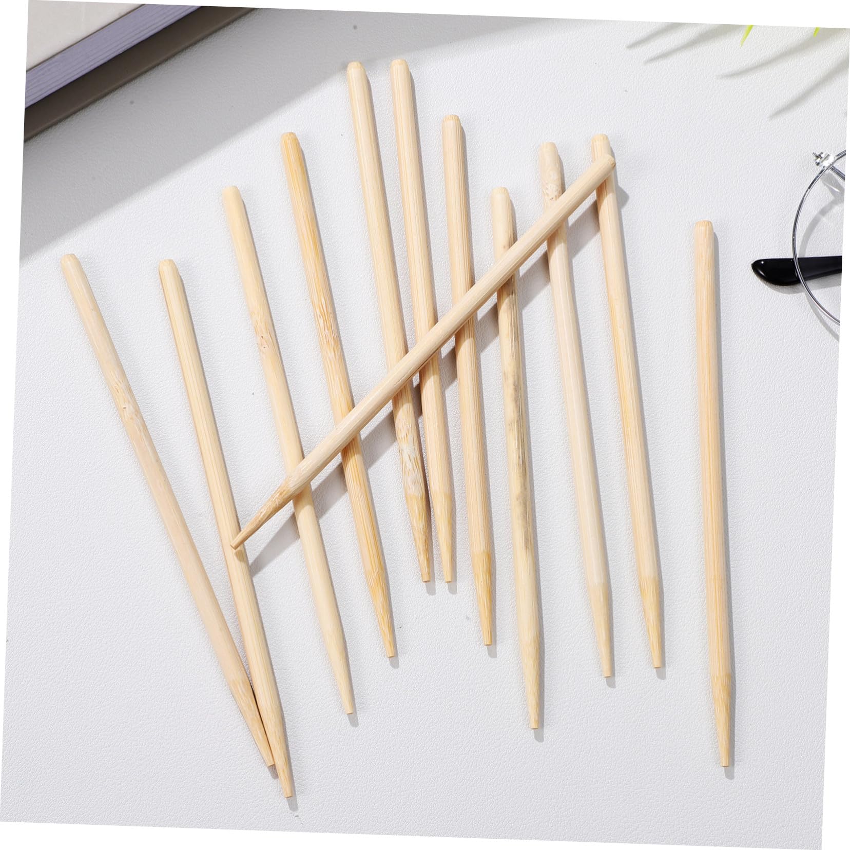 150 Palitos de Bambú para Manualidades, Ligeros y Resistentes, Ideales para Técnicas de Rascar y Decoración en Papel de Rascar