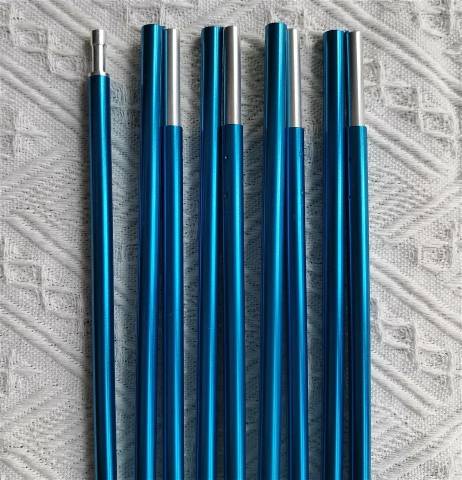 Zeltstangen 1 PC 8,5 mm Zeltstange Aluminium Camping Zeltstange 3,63 m Hochfeste Zeltstangen aus Legierung Blau Camping Zelte Teile Ausrüstung(12 Sections 483cm B)