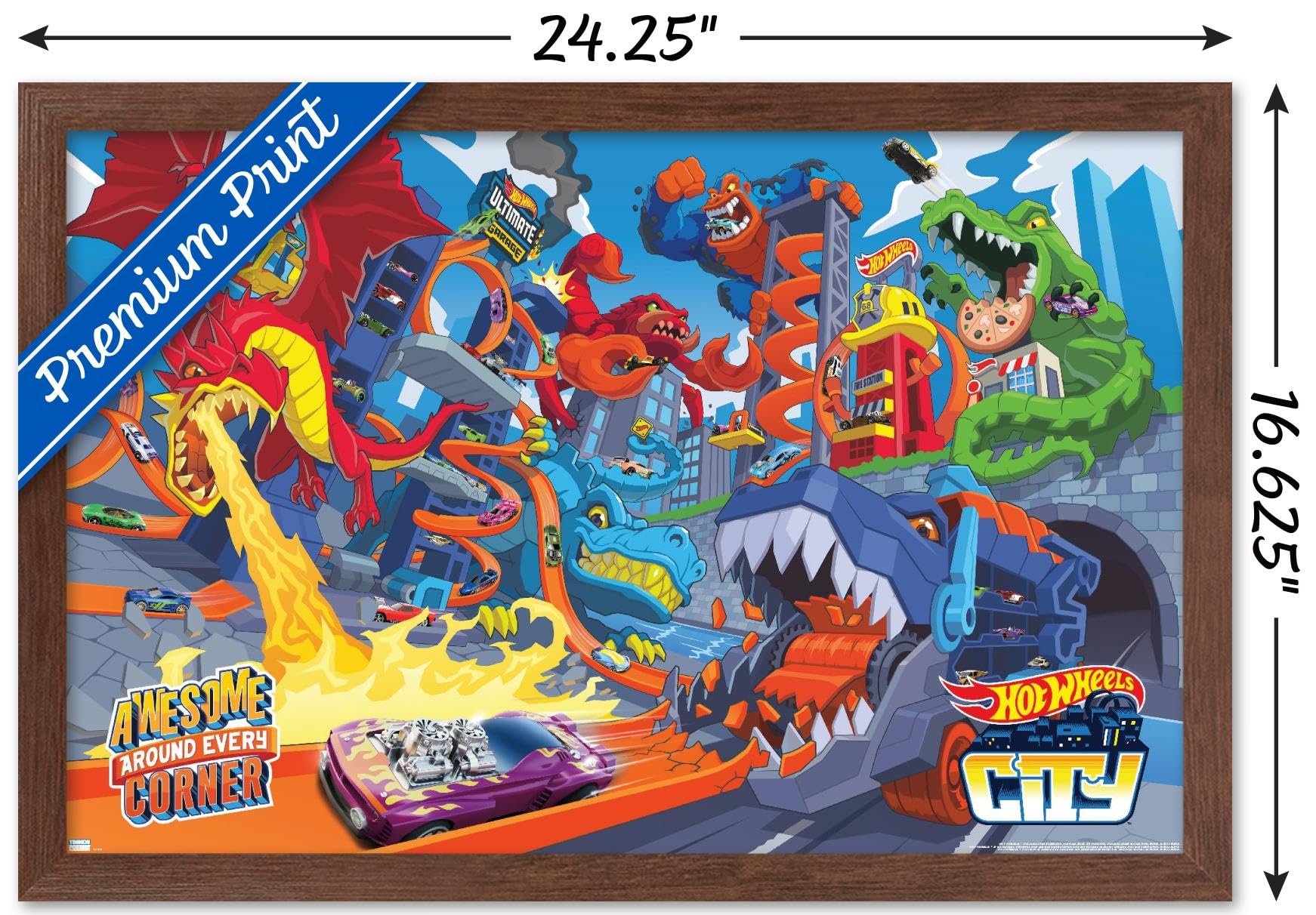 Amazon.com: Mattel Hot Wheels - Awesome Around Every Corner Wall