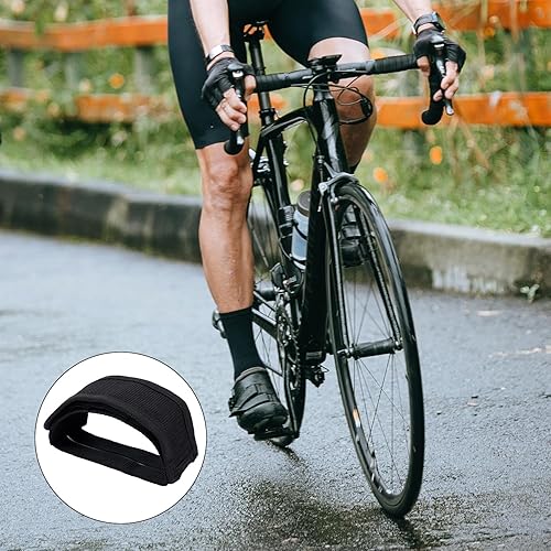 Miniatura 6 de 2 pares de correas para pedal de bicicleta, correas de clip para dedos de los pies, correas antideslizantes ajustables para pie de bicicleta,