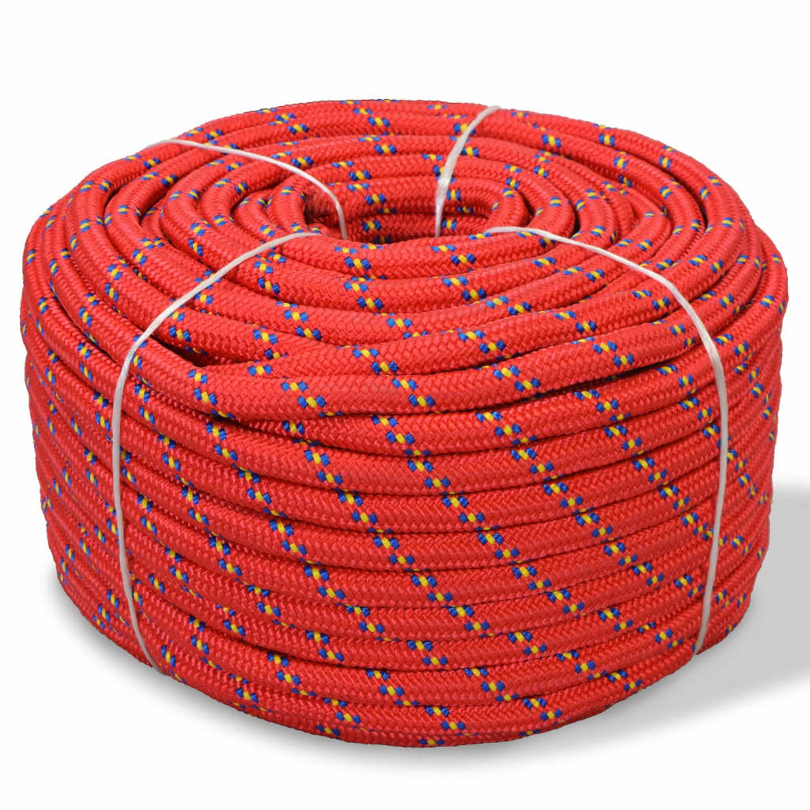 Cuerda Marina de Polipropileno 10 mm 250 m roja, ShGaxin Roll Drap, Cuerda Marina, Paracord De Polipropileno, Cuerda Tendedero, Cuerda Toldo Exterior, Cuerda De Lona
